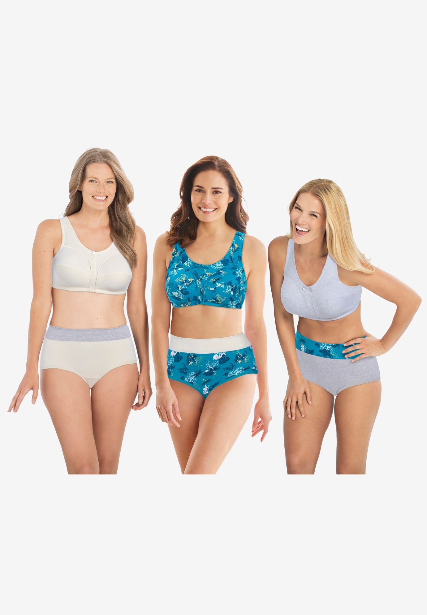 Full Coverage Stretch Cotton Color Block Brief 3-Pack image number 2