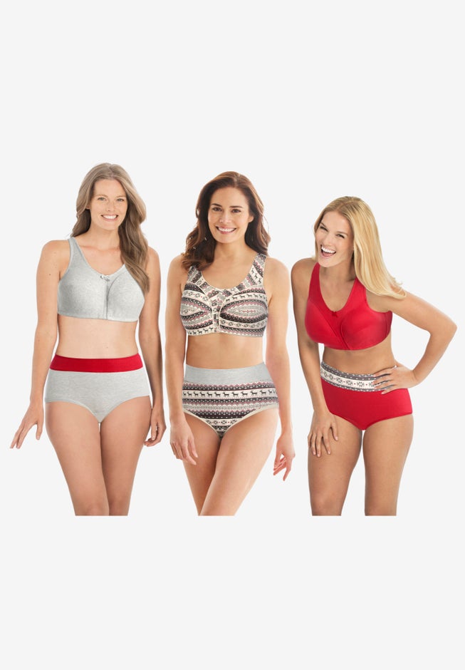 Full Coverage Stretch Cotton Color Block Brief 3-Pack image number 2