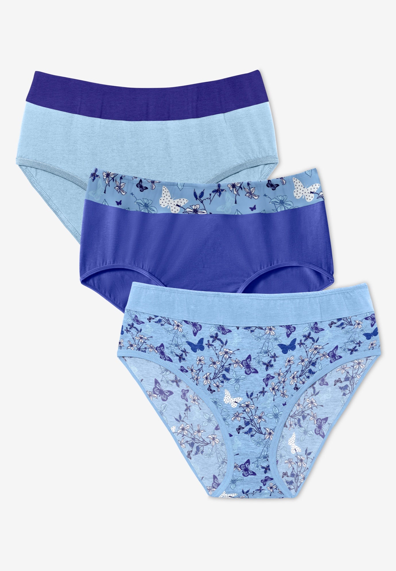 Full Coverage Stretch Cotton Color Block Brief 3-Pack image number 0