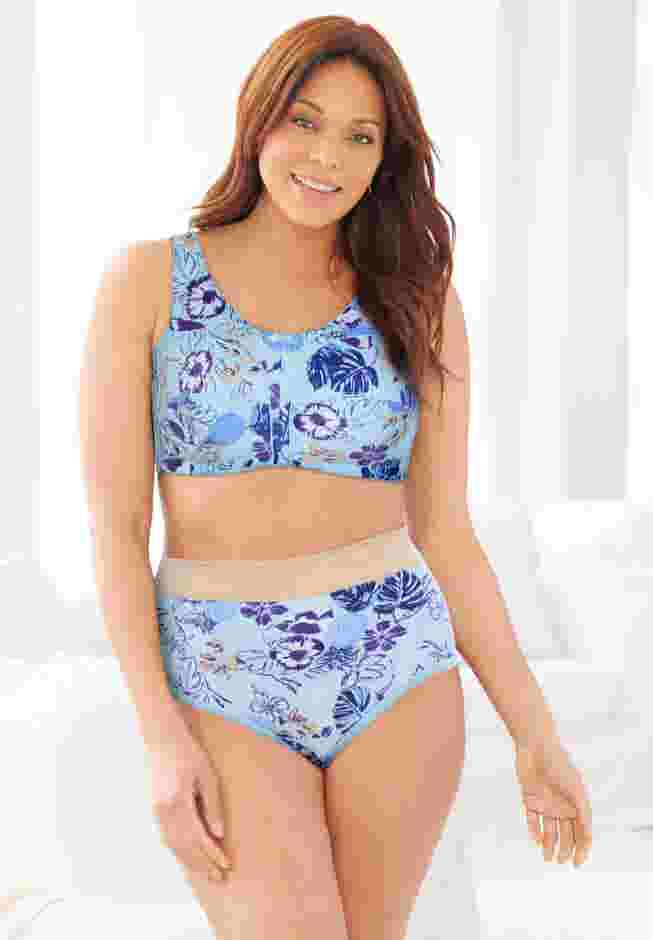 Full Coverage Stretch Cotton Color Block Brief 3-Pack image number 3