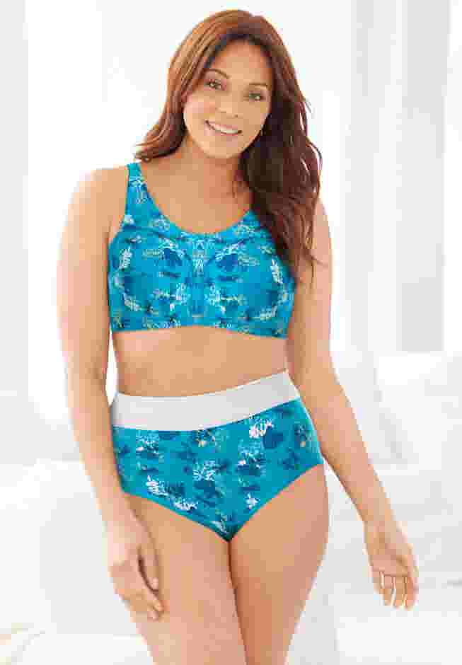Full Coverage Stretch Cotton Color Block Brief 3-Pack image number 6