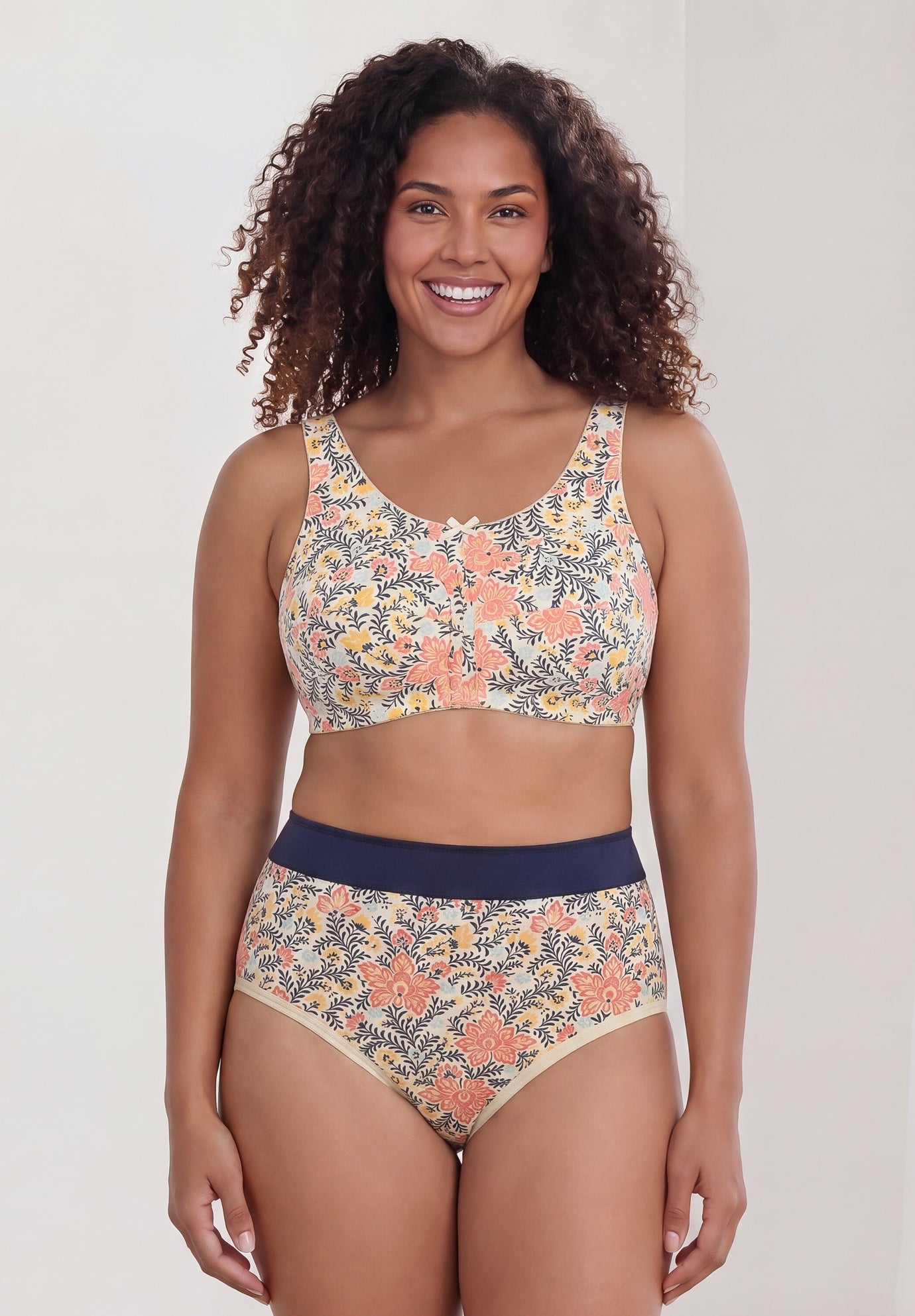 Full Coverage Stretch Cotton Color Block Brief 3-Pack image number 1