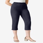 Plus Size Comfort Stretch Capri Jean image number null