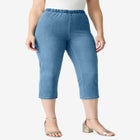 Plus Size Comfort Stretch Capri Jean image number null