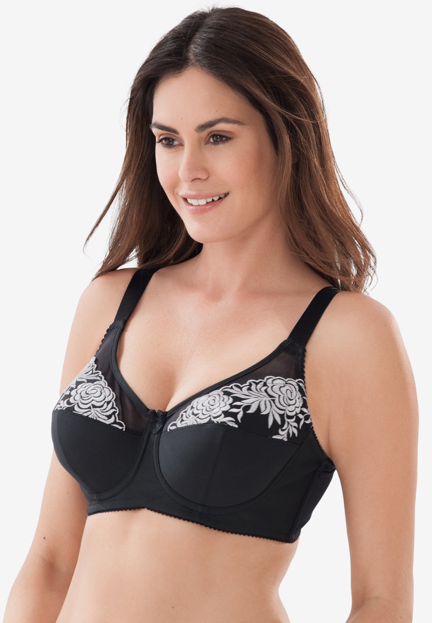 Embroidered Wireless Bra image number 0