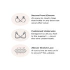 Glamorise® Wonderwire® Stretch Lace Front-Close Underwire Bra image number null