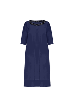midnight dazzle mesh flyaway dress Midnight Dazzle Mesh Flyaway Beaded Dress, Mariner Navy