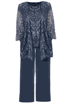 Luna Lace 3-Piece Pant Set