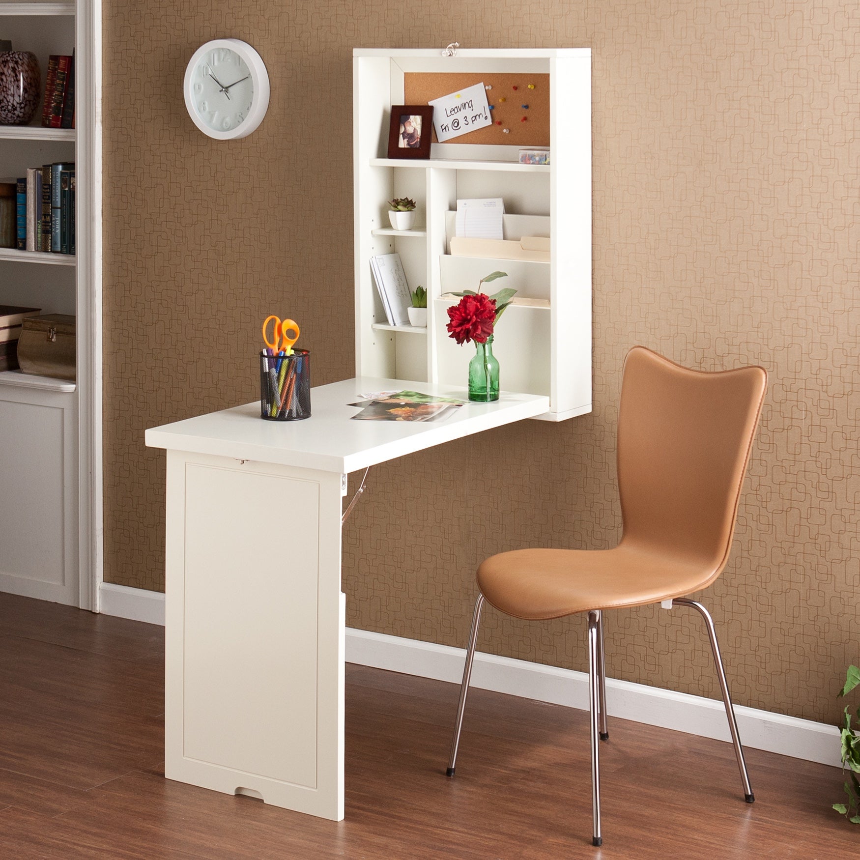 Fold-Out Convertible Desk - Adjustable Shelves, 4333251 | Catherines