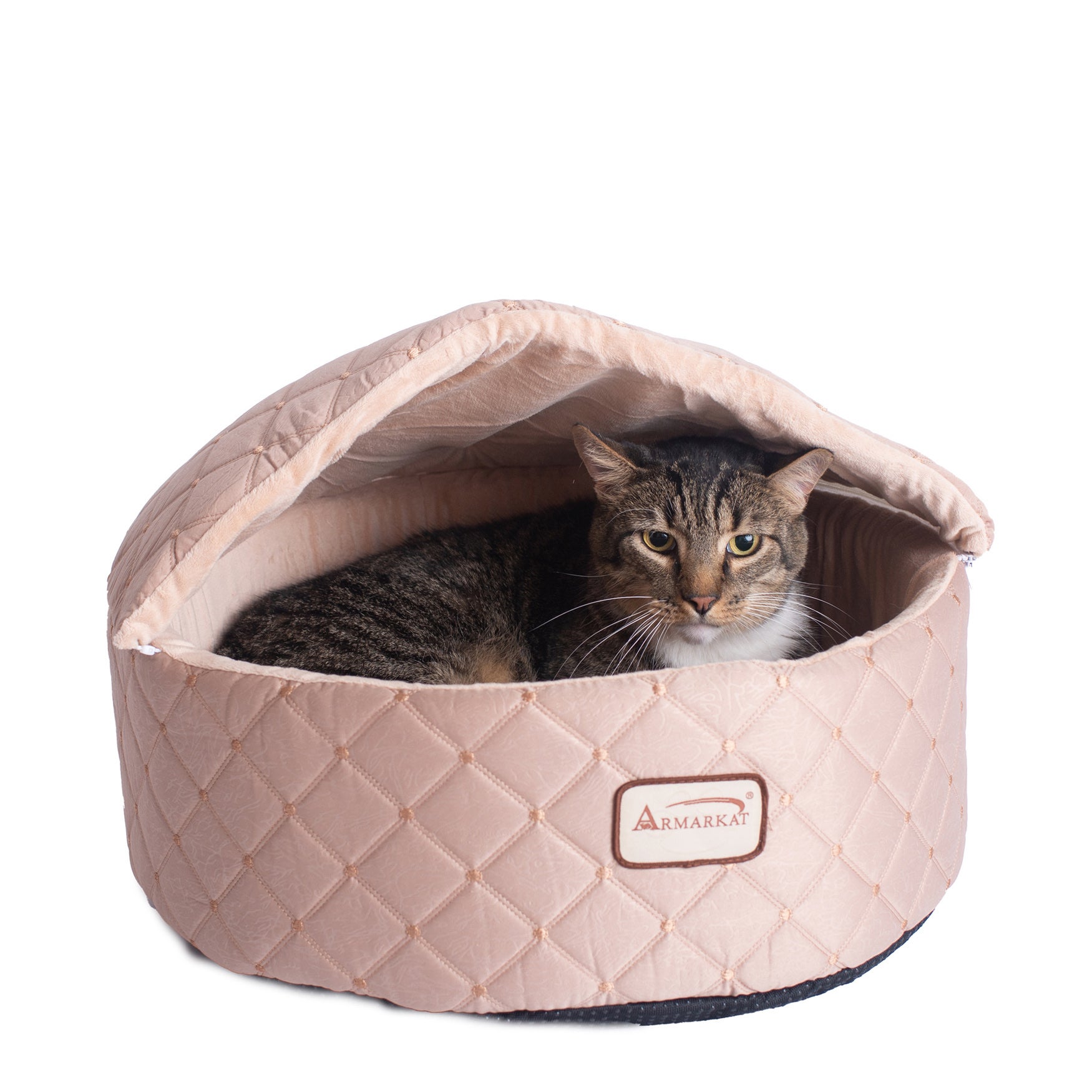 Cuddle Cave Cat Bed With Detachable & Collasible Zipper Top, Medium