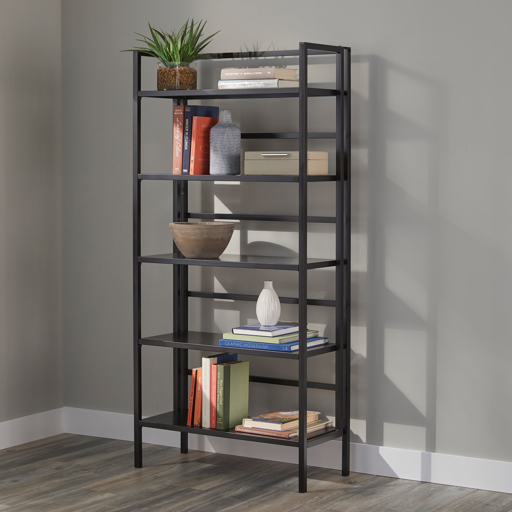 5Tier Folded Metal Bookshelf Catherine's
