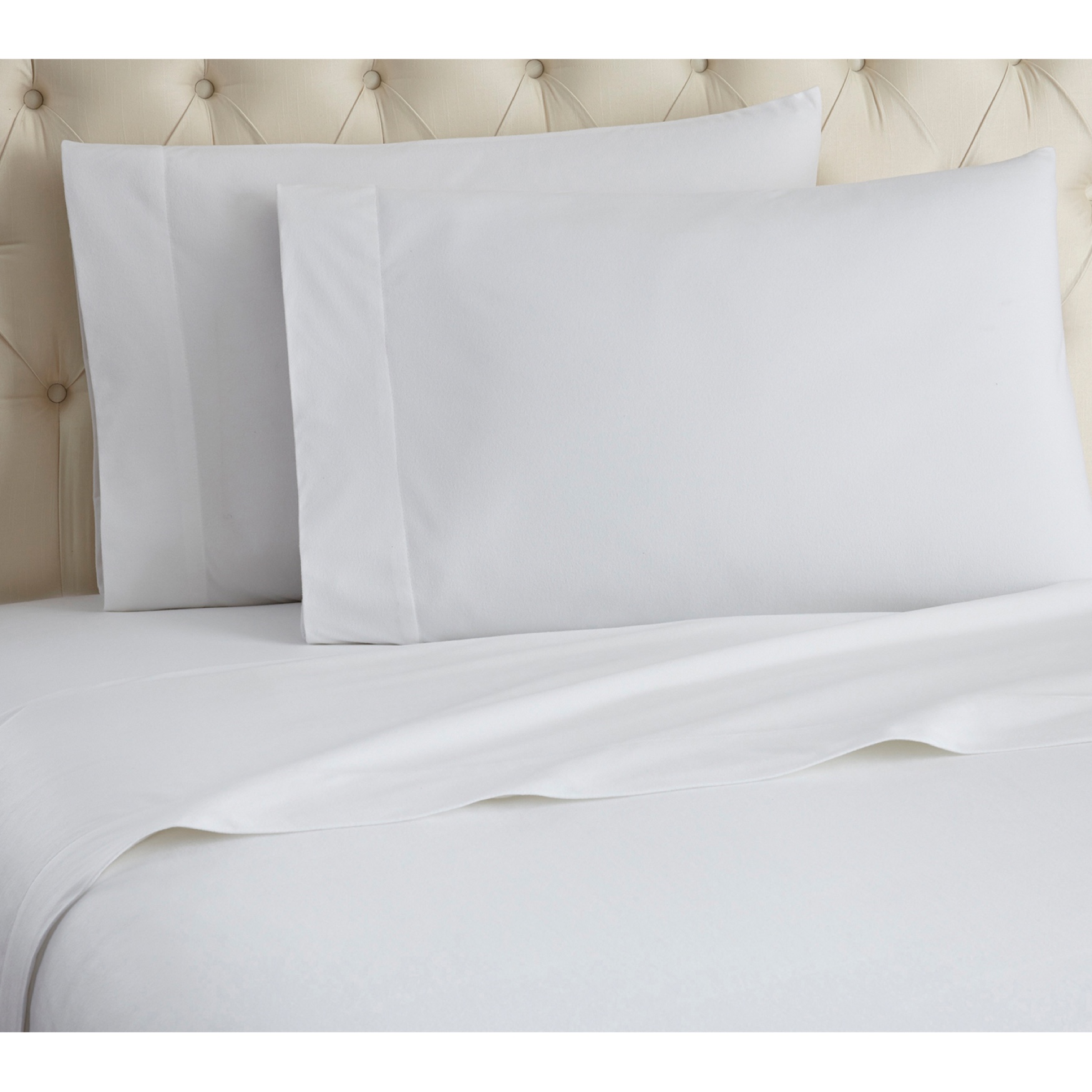 Micro Flannel® Solid White Flannel Sheet Set, 