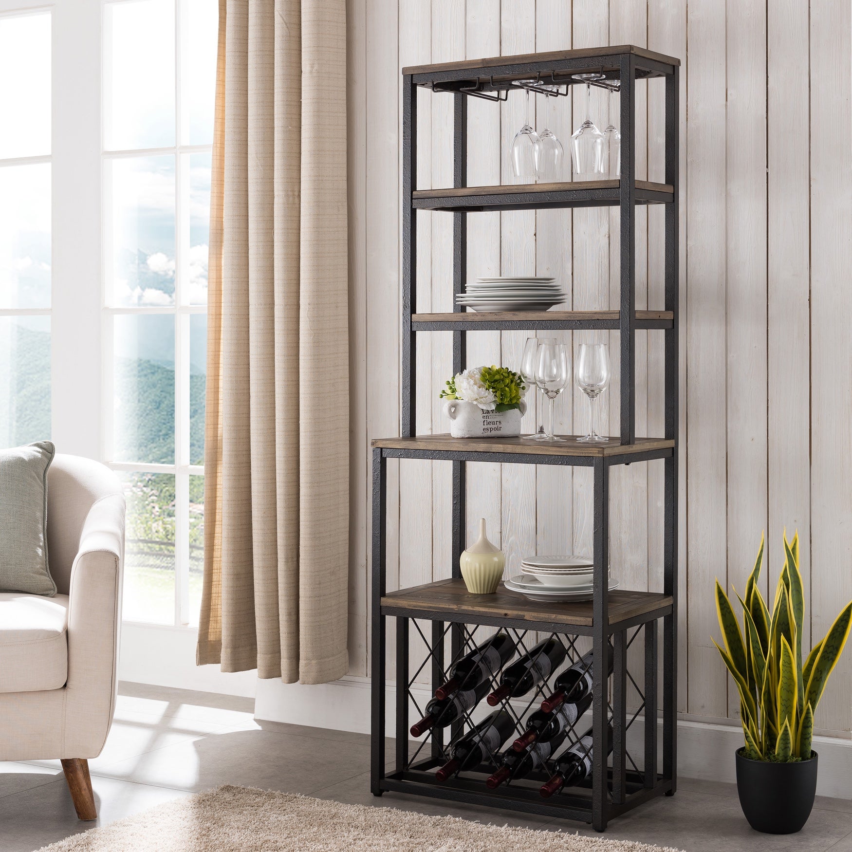 Aldwych Reclaimed Wood Bakers Rack | Catherine's