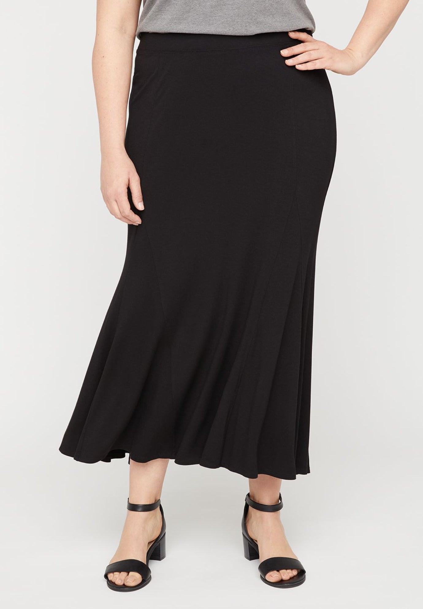 AnyWear Maxi Swing Skirt Catherines