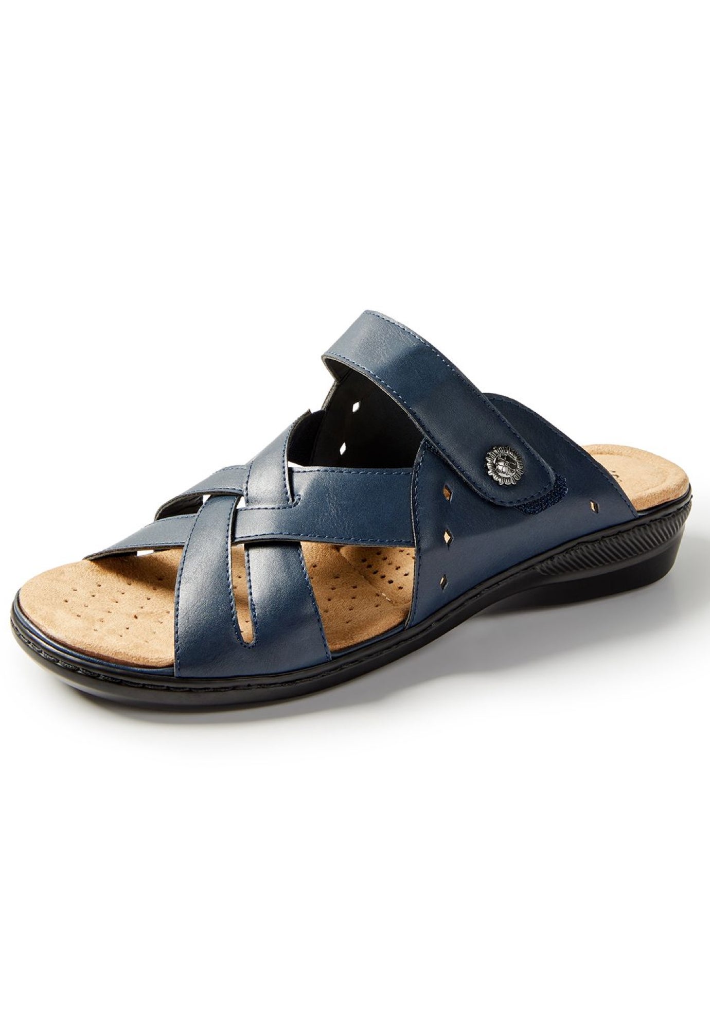 banga 70mm crisscross slide sandals