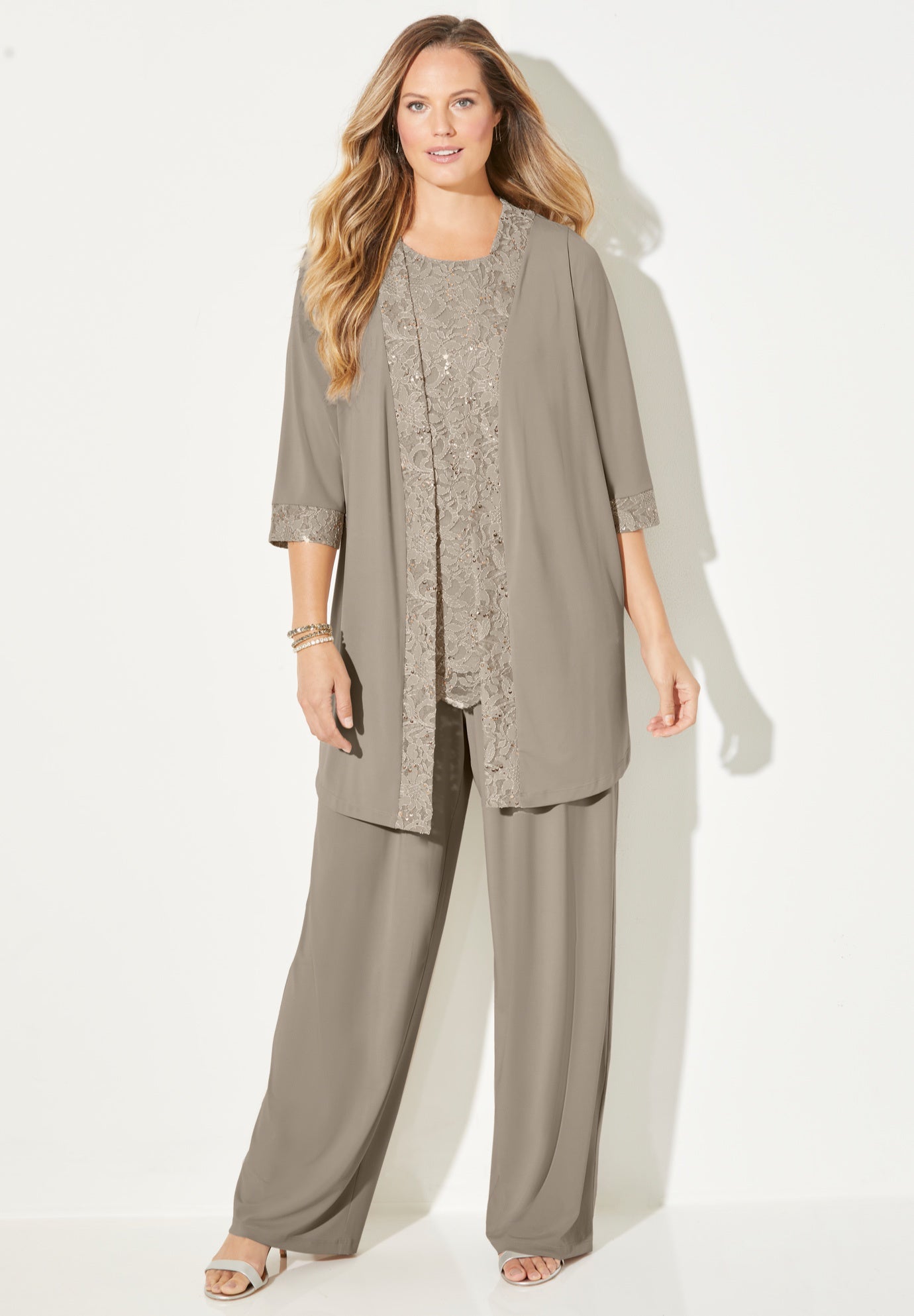 Catherines plus size pants suits deals