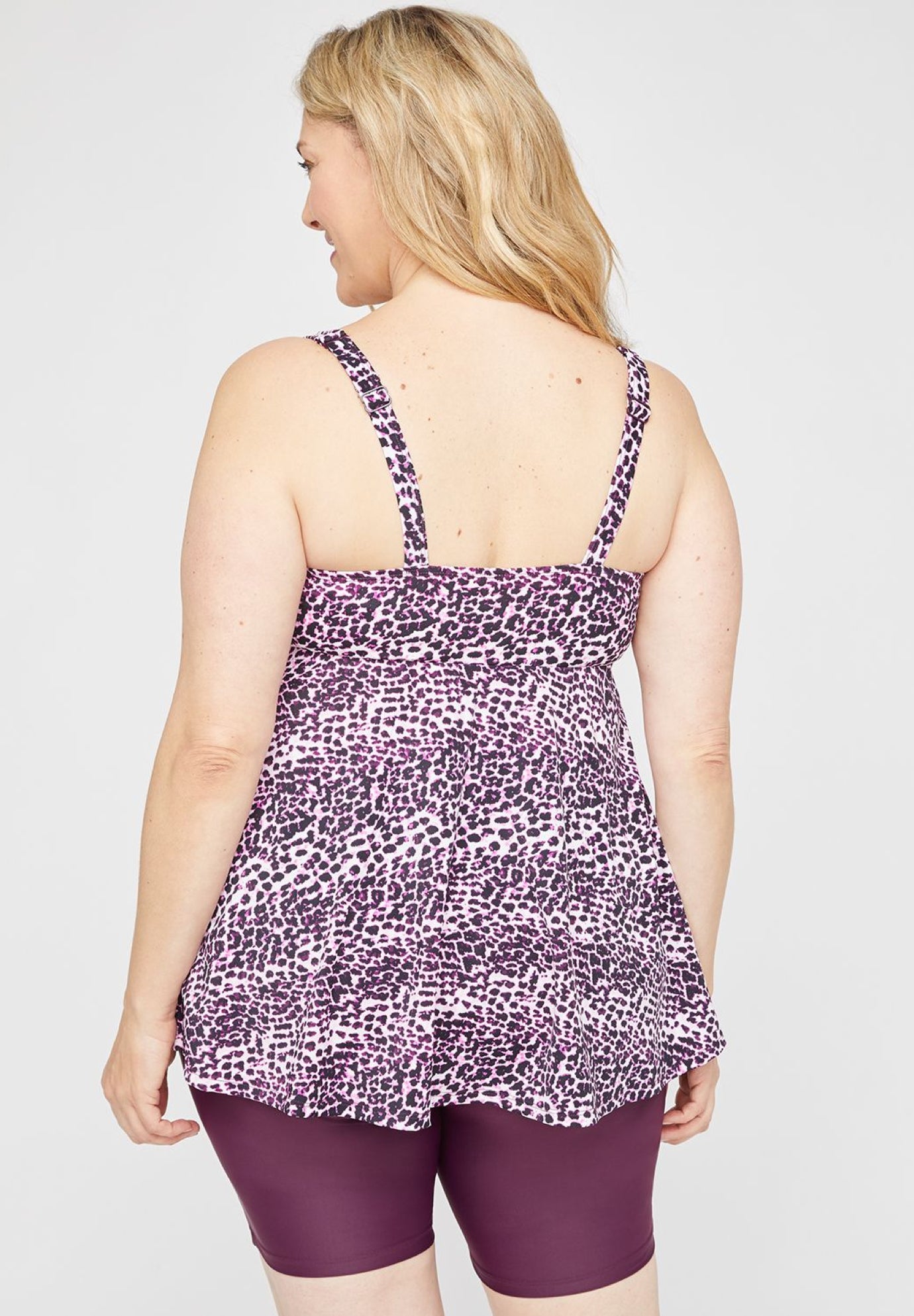 Animal Print Tankini Top Catherines