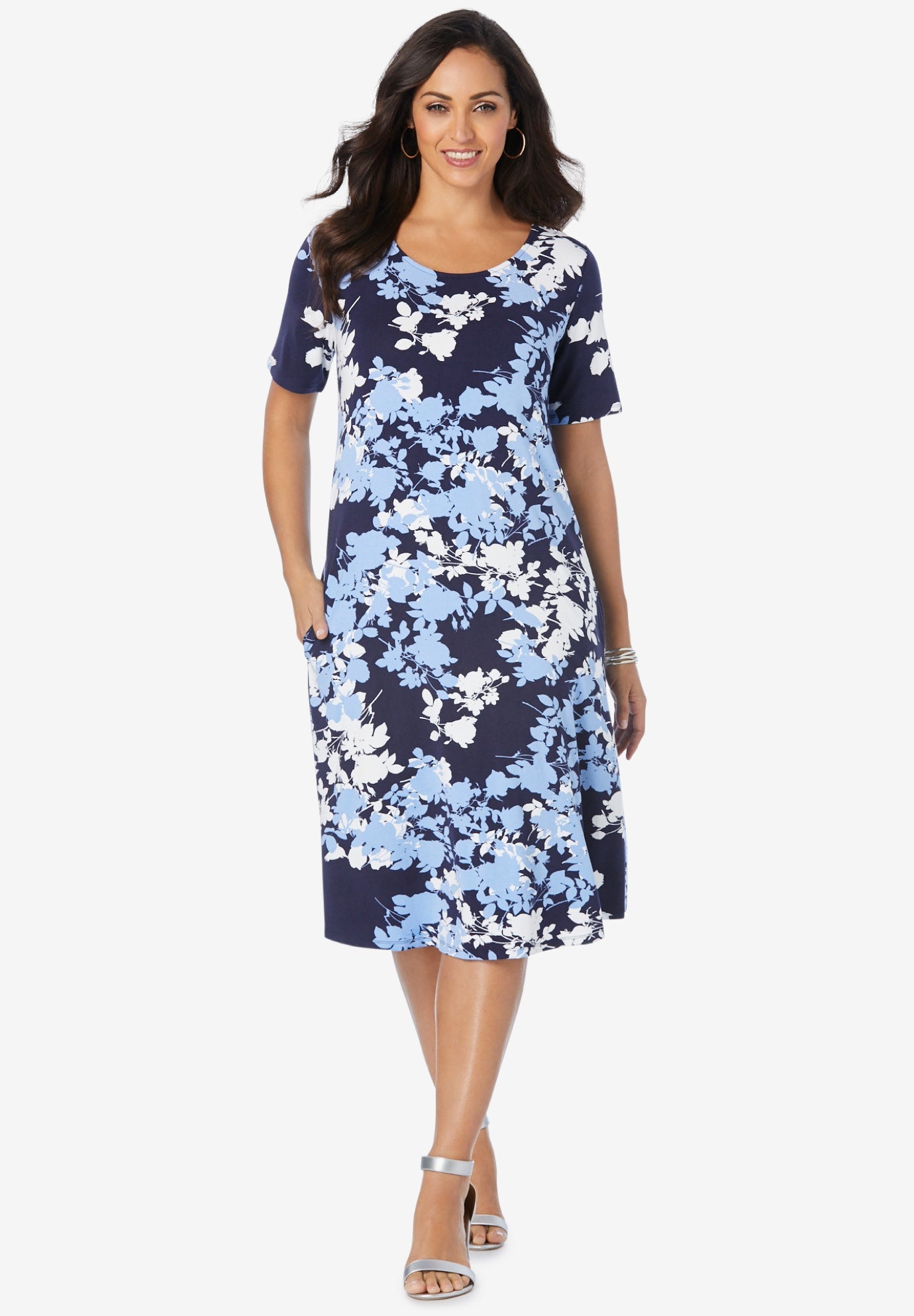 ALine Jersey Dress Catherines