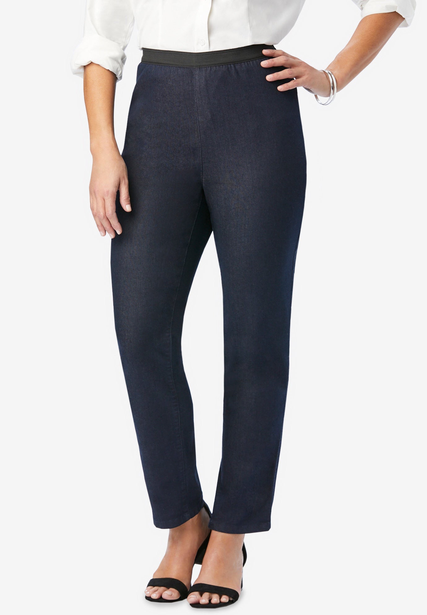 Straight Leg Stretch Denim Jeggings 