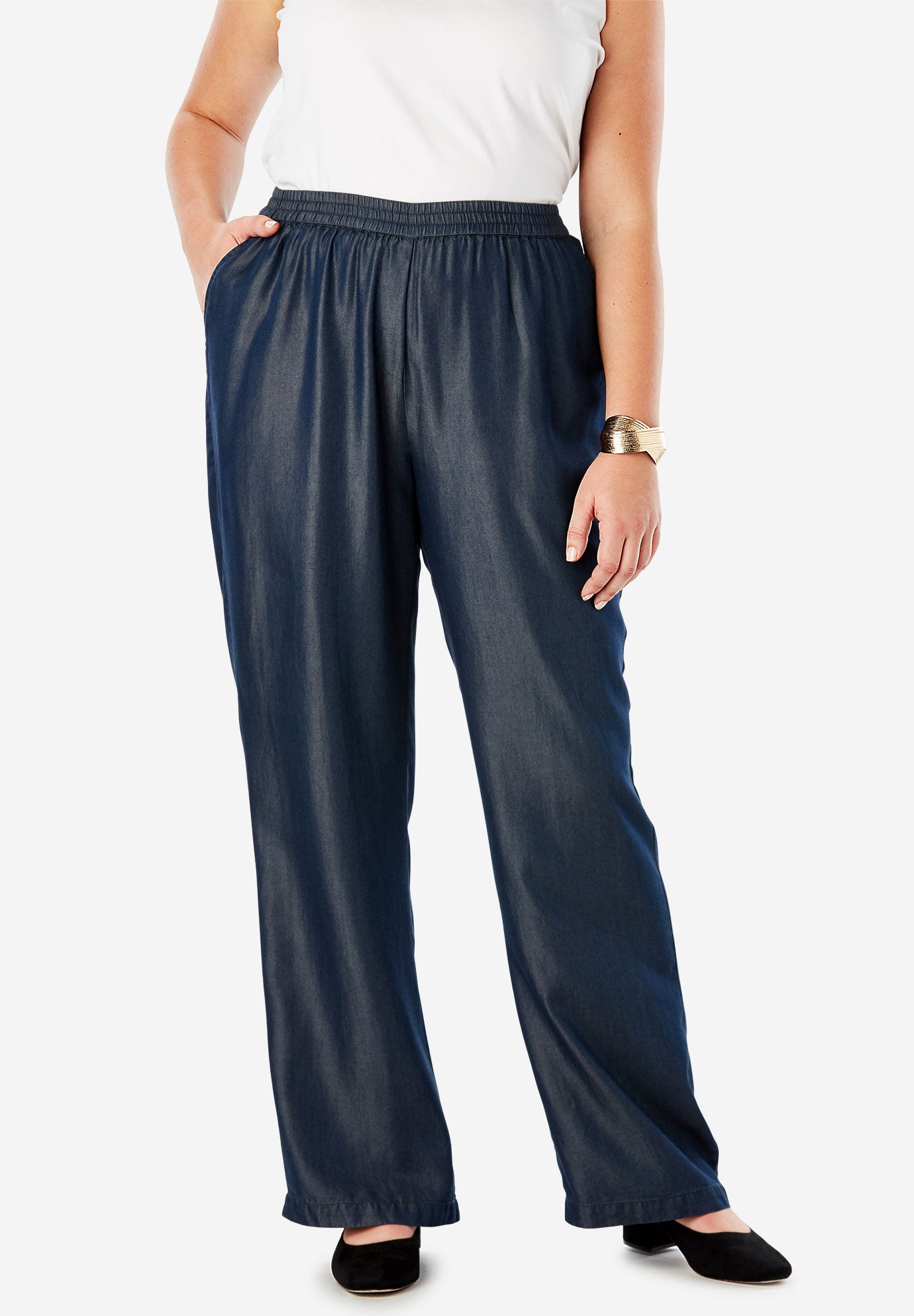 Wide leg pants for lymphedema Clearance