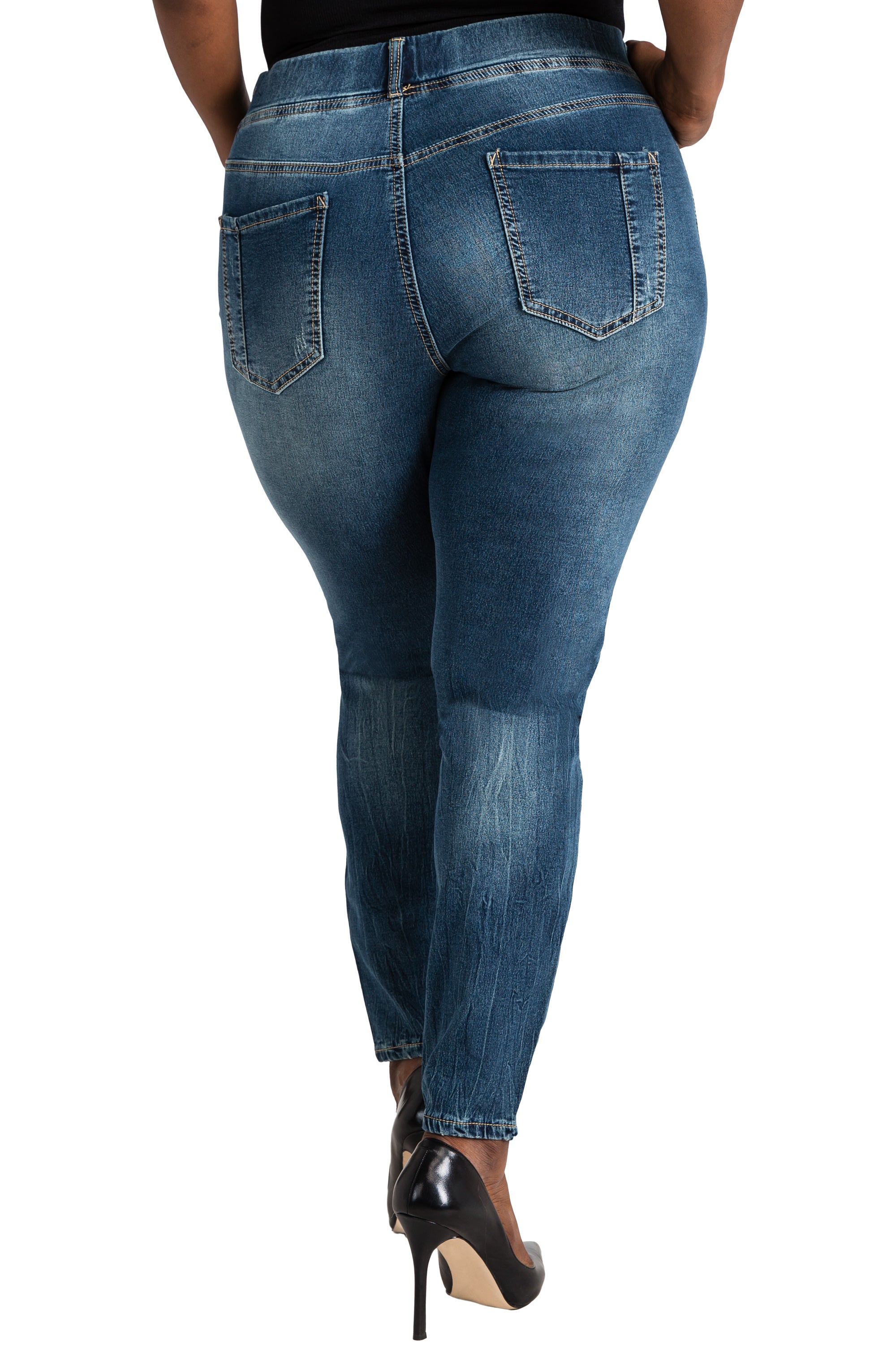 plus size jean joggers