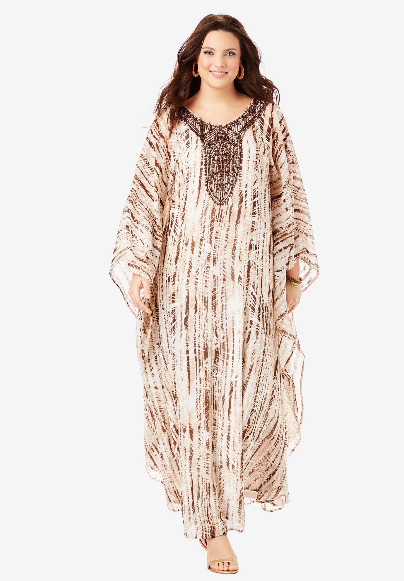 Beaded Caftan Dress Catherine's