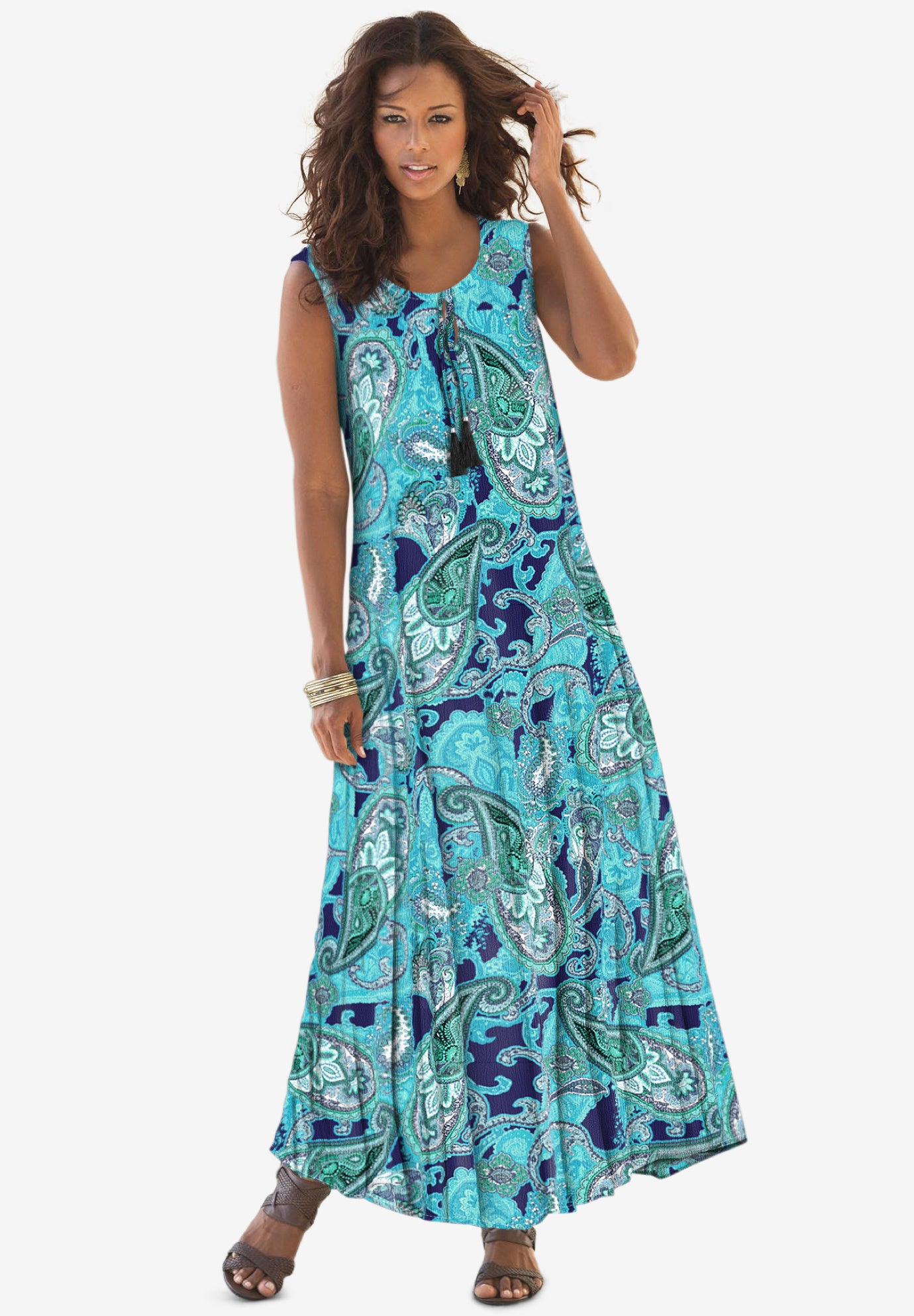 Crinkle maxi dress Clearance
