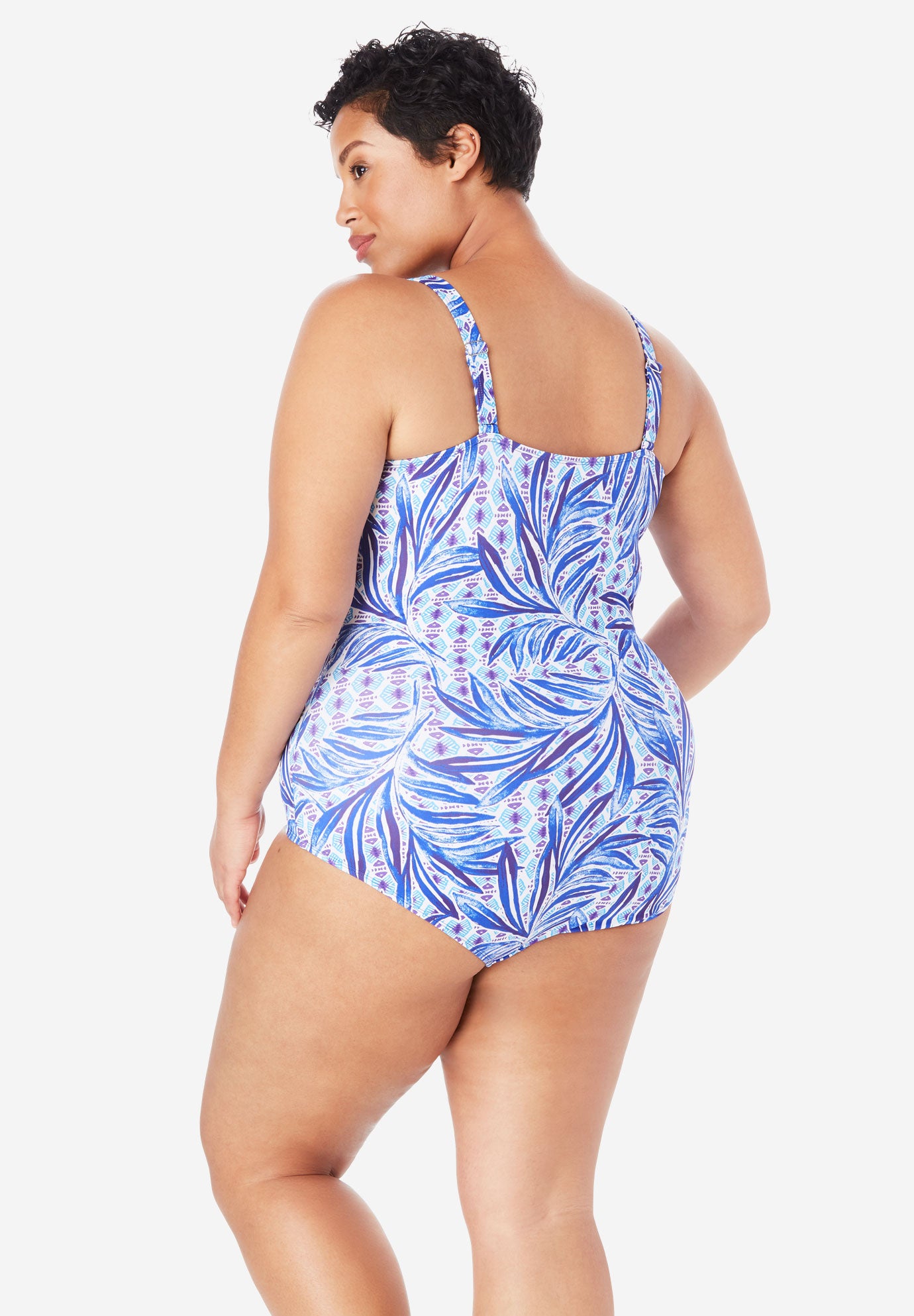 Ruched Front One Piece Catherines