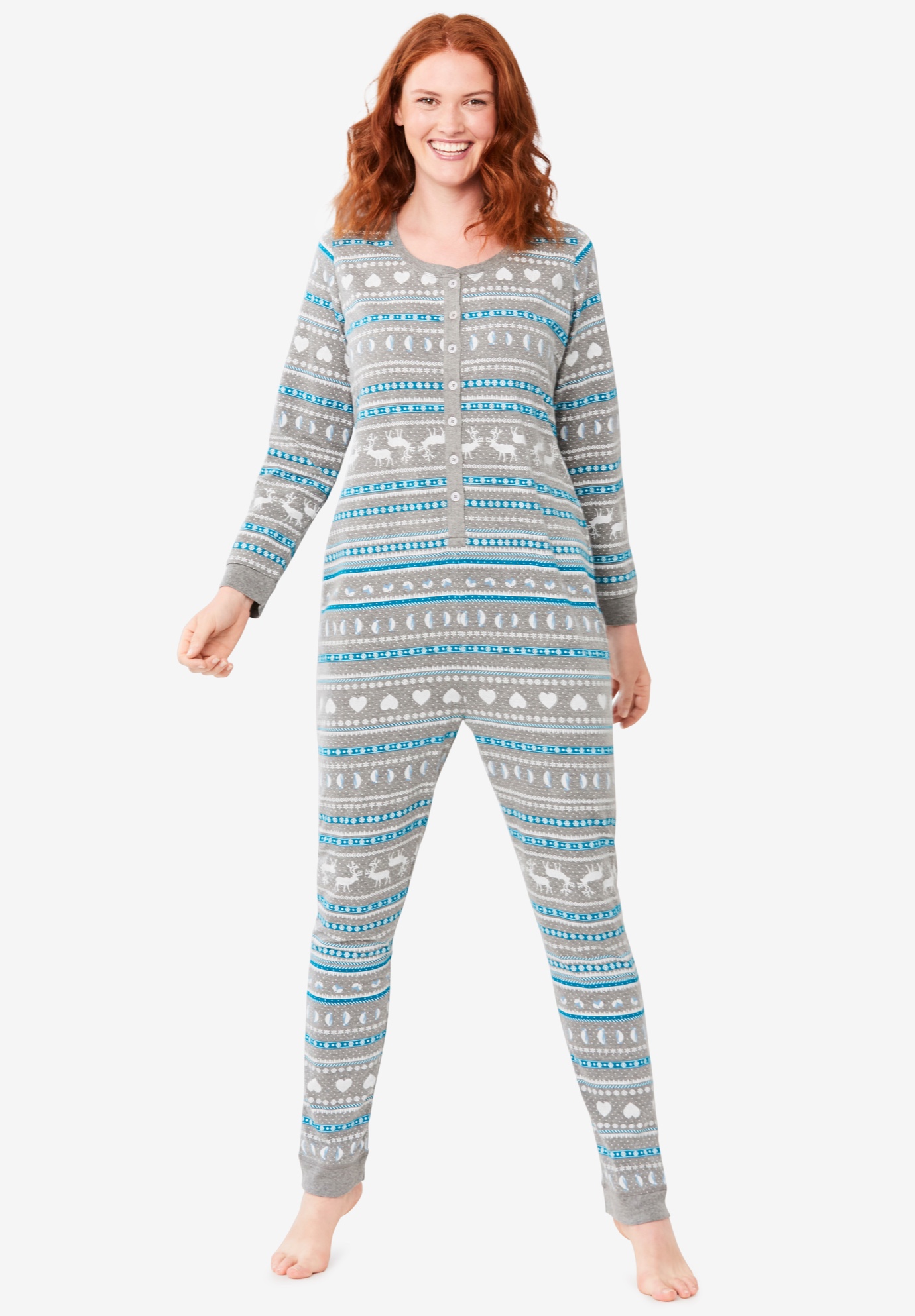 Holiday Print Onesie Pajama , 
