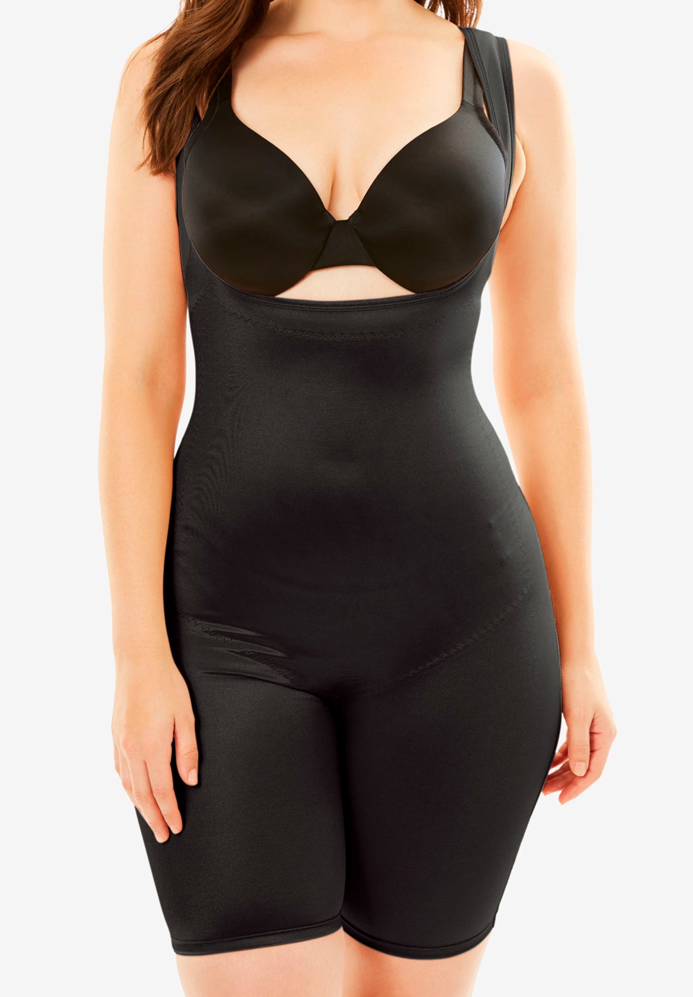 Power Shaper Firm Control Bodysuit for Curves Black Catherines