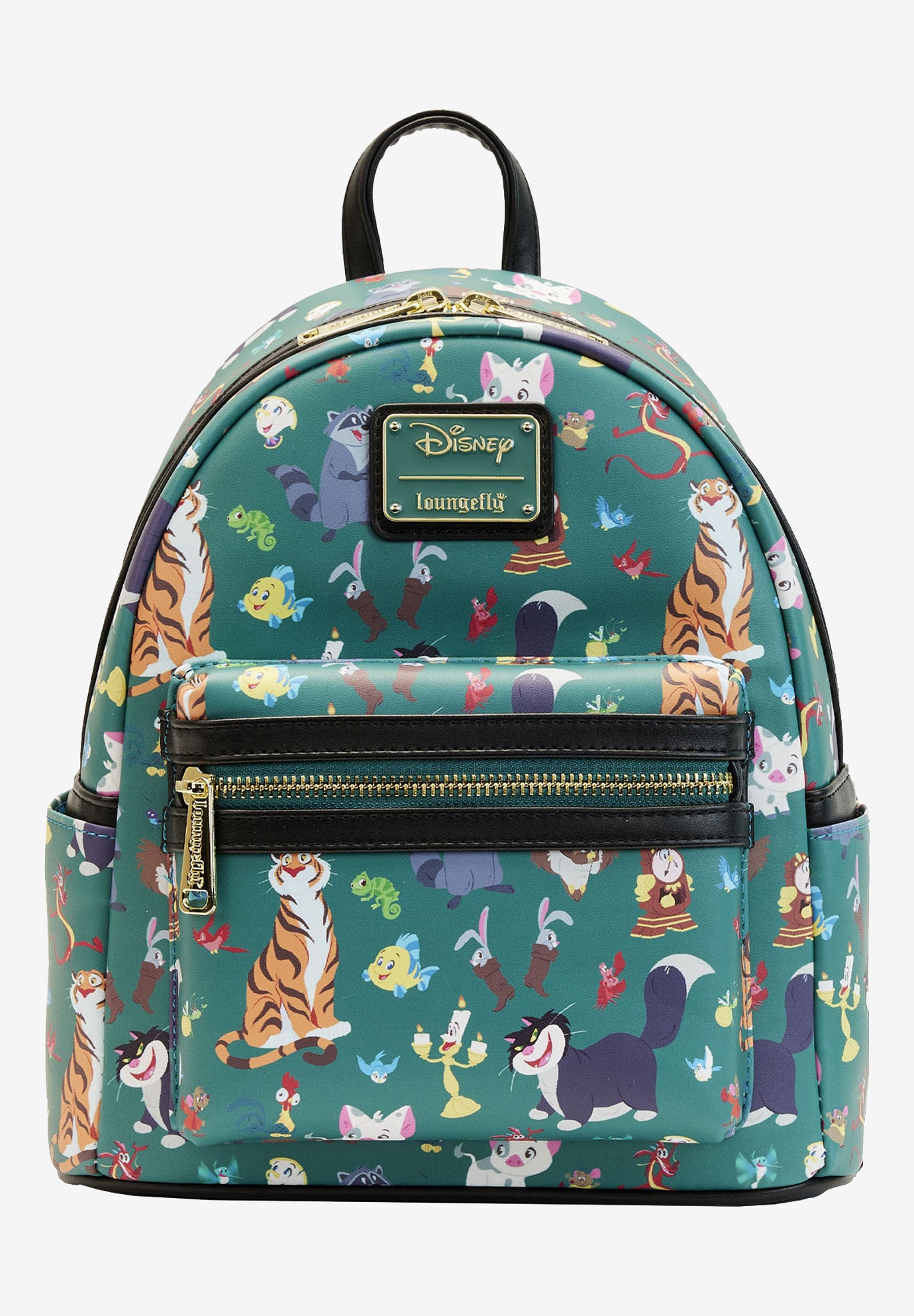 Loungefly Cream Mini Backpack with Aqua Trim and Floral Disney Sidekicks Loungefly x Disney Winnie The Pooh Tigger Floral Backpack  main image 2