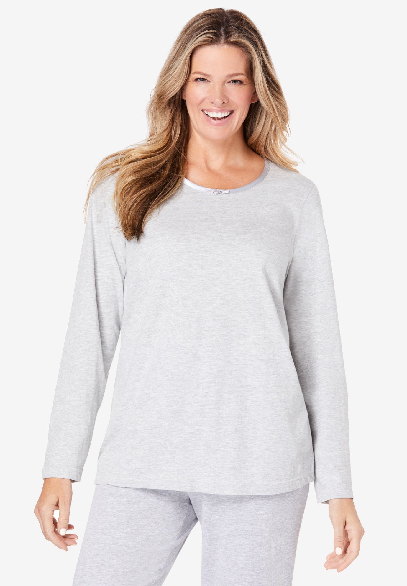 satin trim t shirt