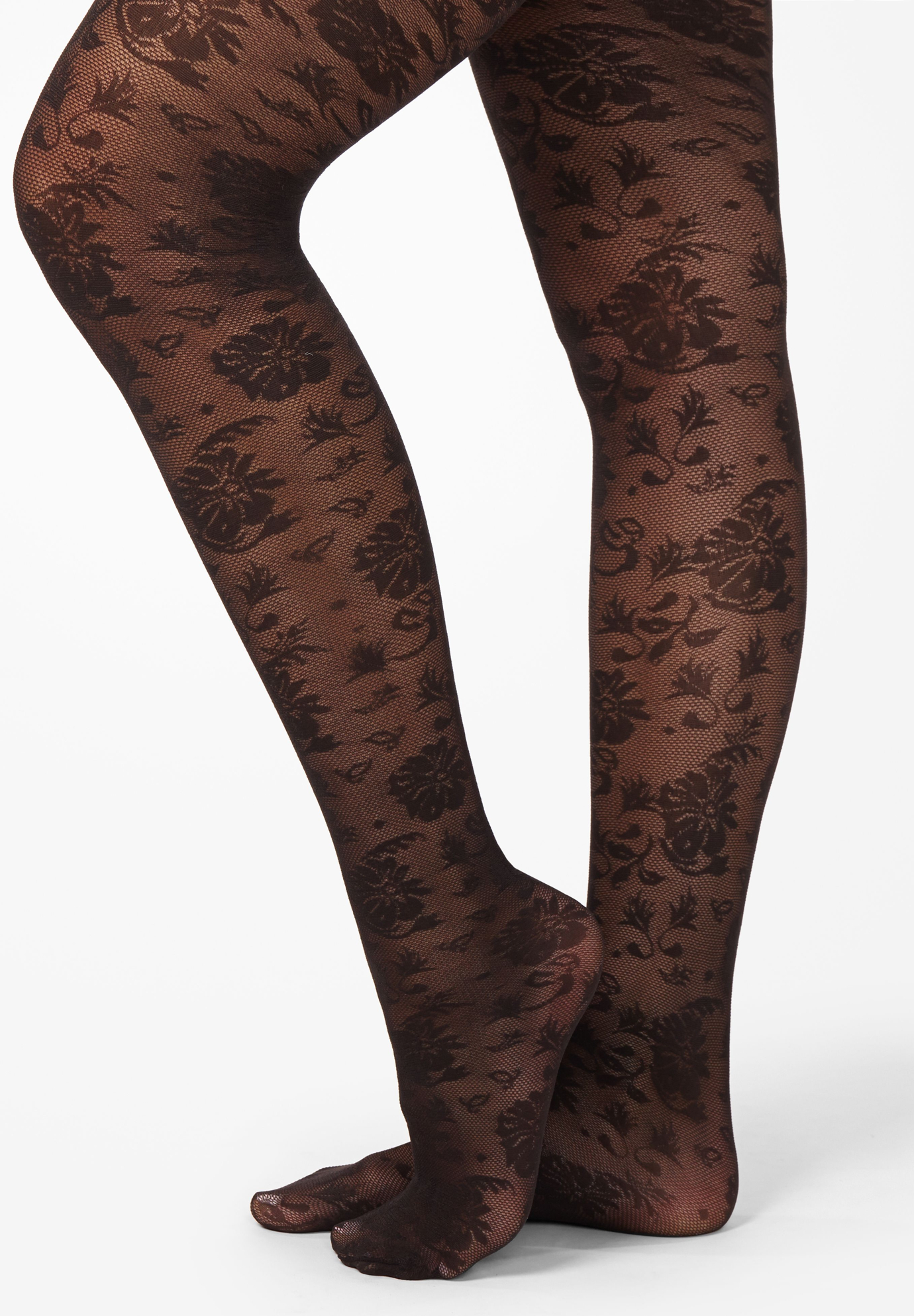 Floral & Lace Tights | Catherines