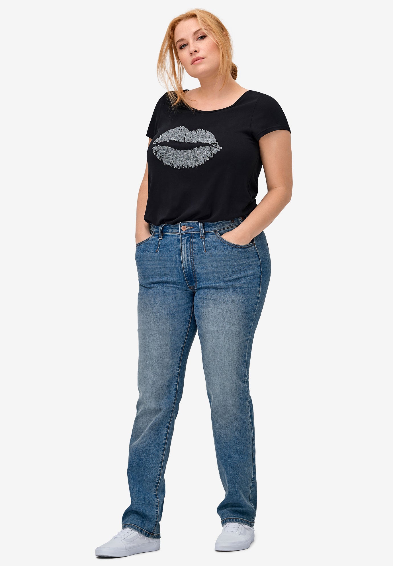 straight stretch jeans