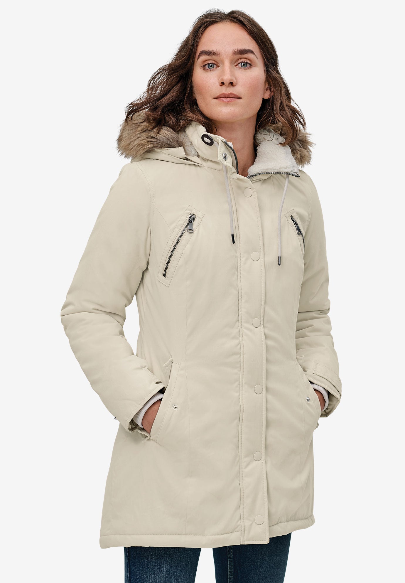 A cheap line parka