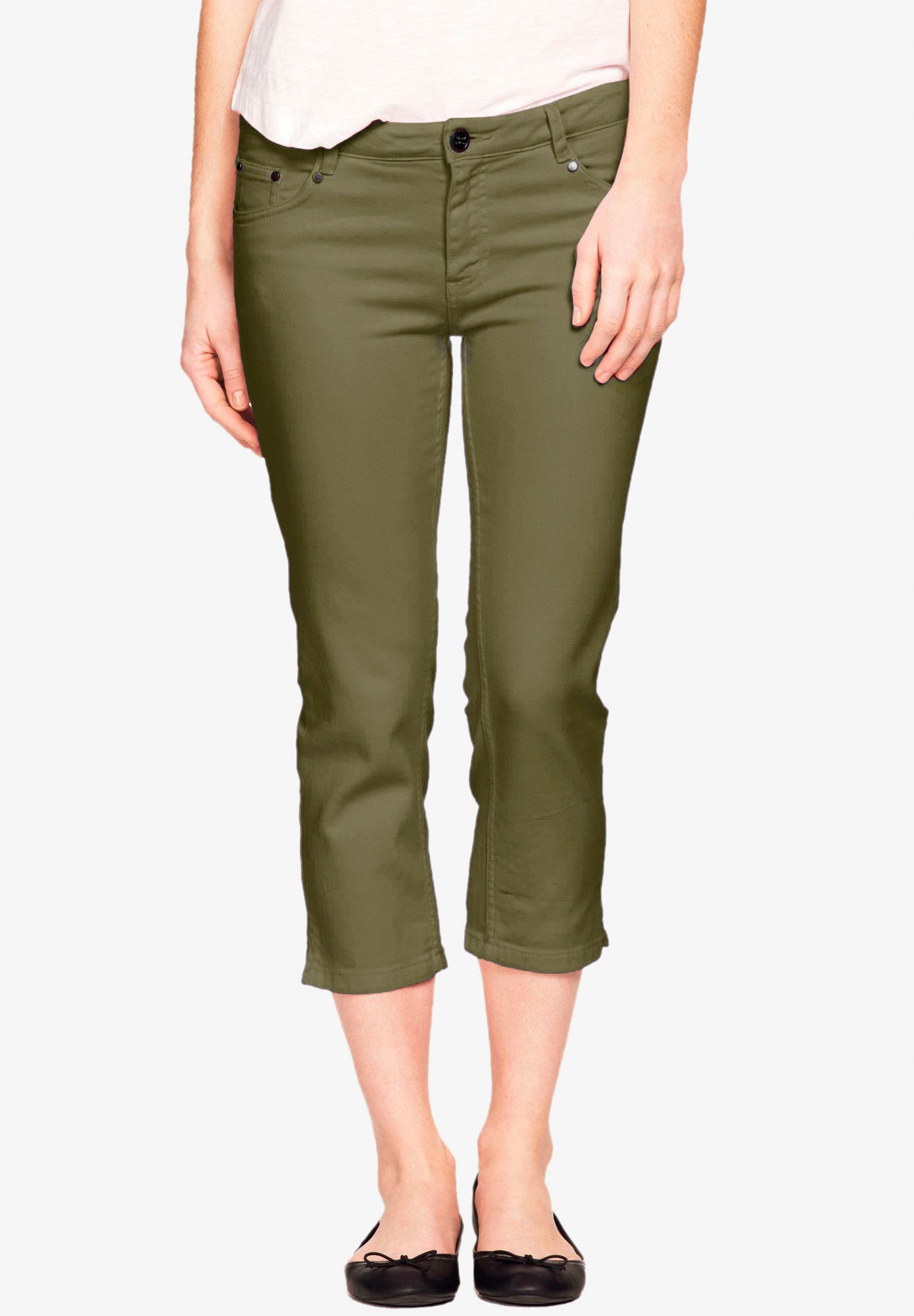 slim leg capris