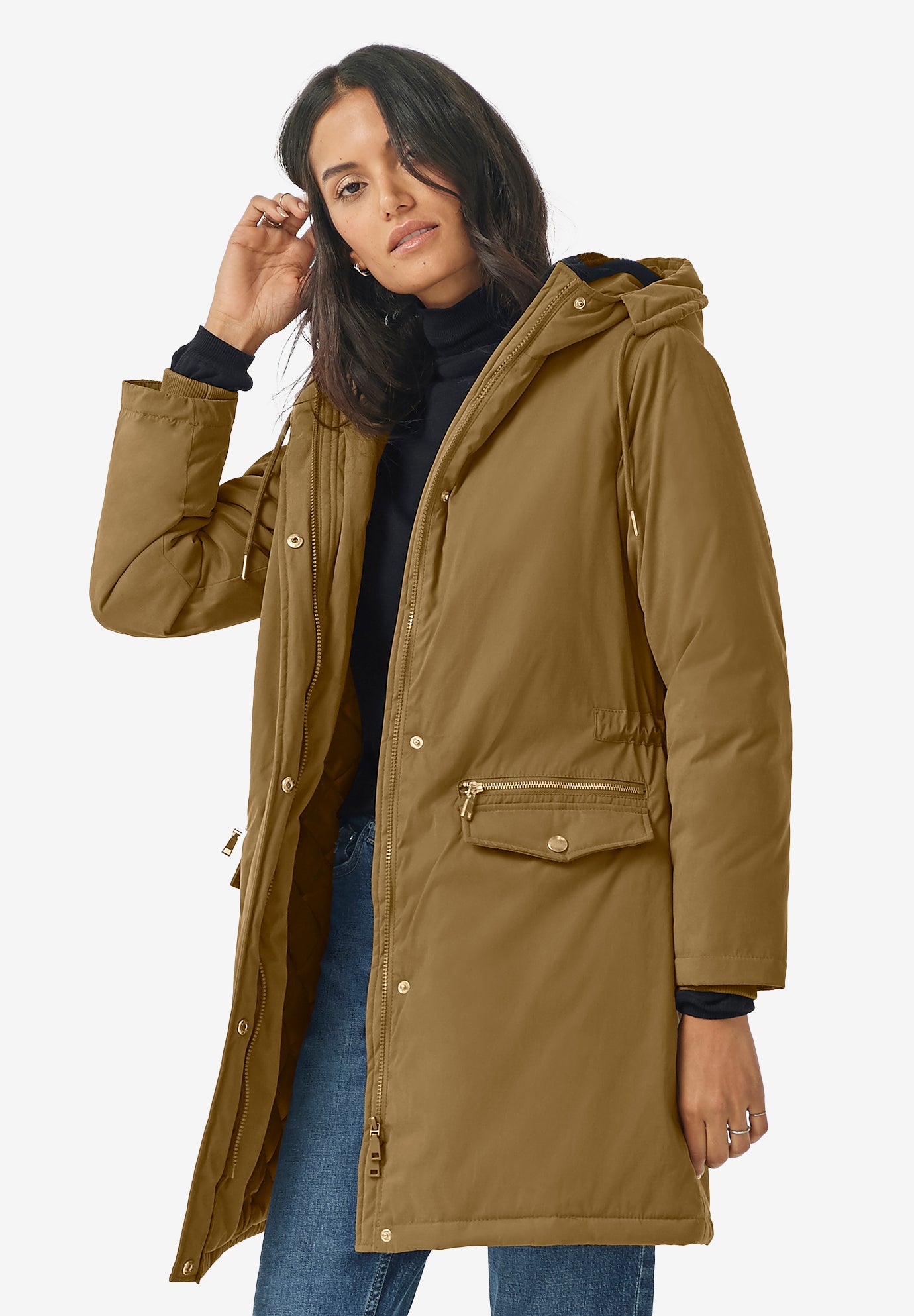 Drawstring Parka | Catherines