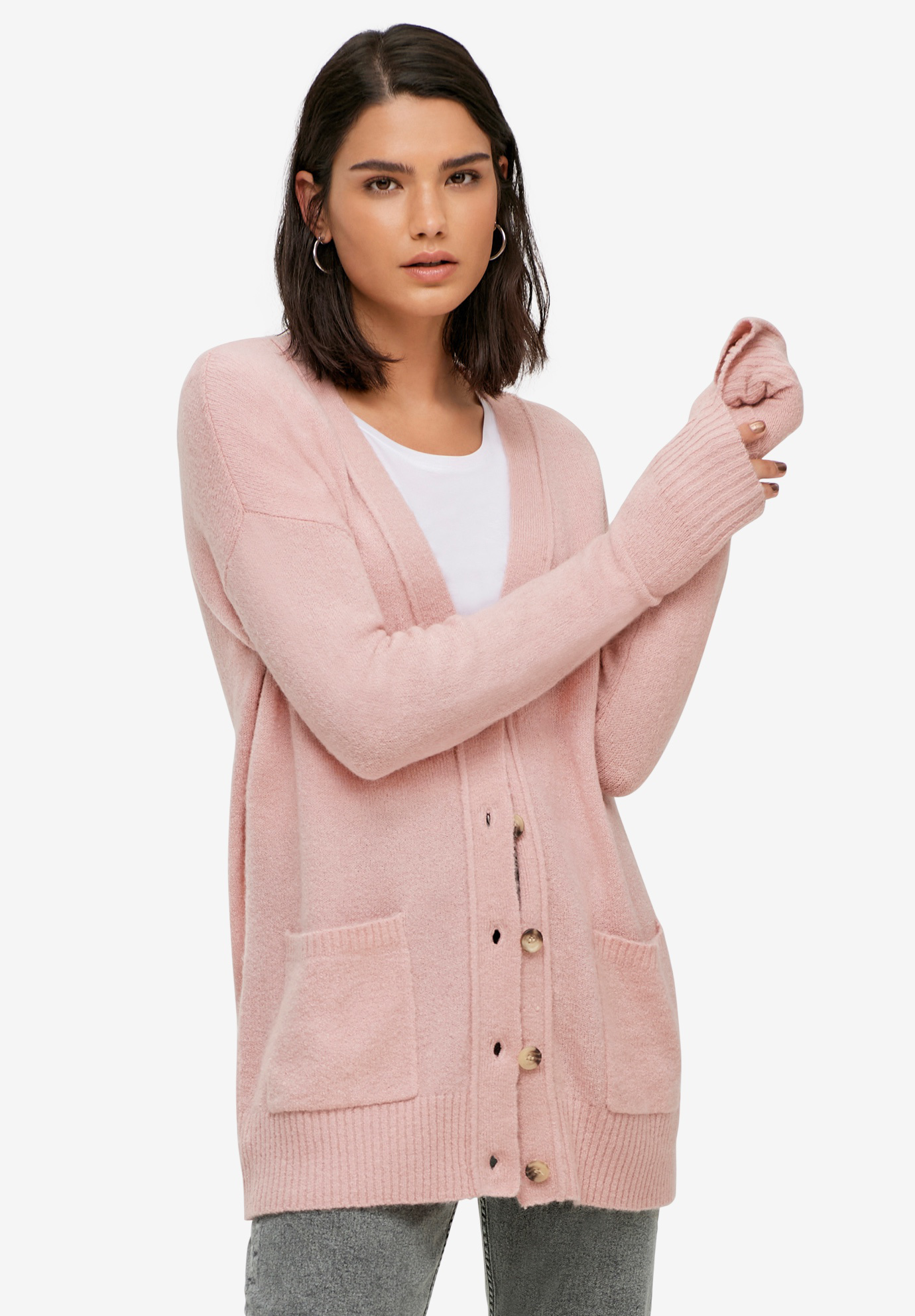 Relaxed Cardigan With Pockets, 