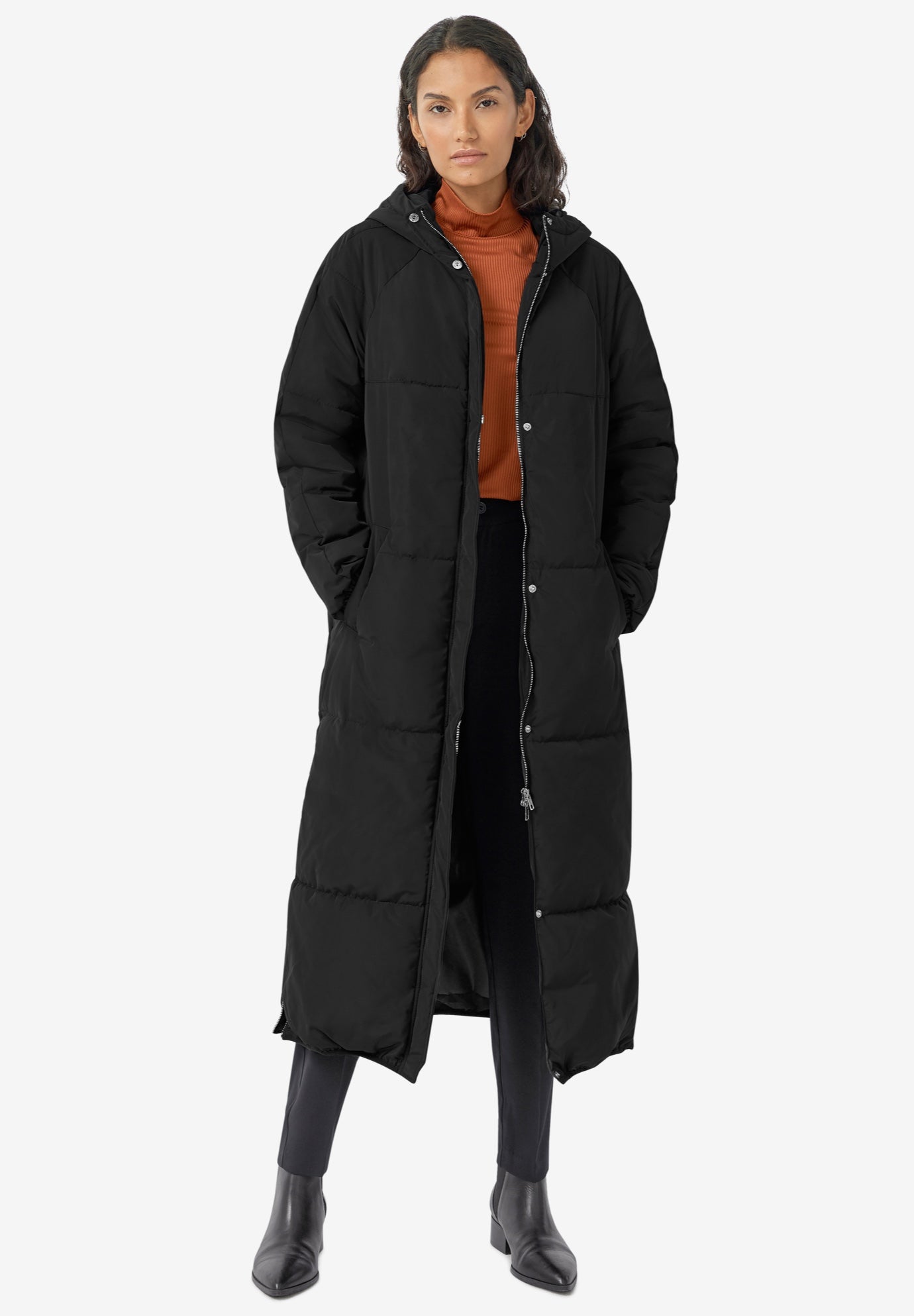 Maxi Side Zip Puffer