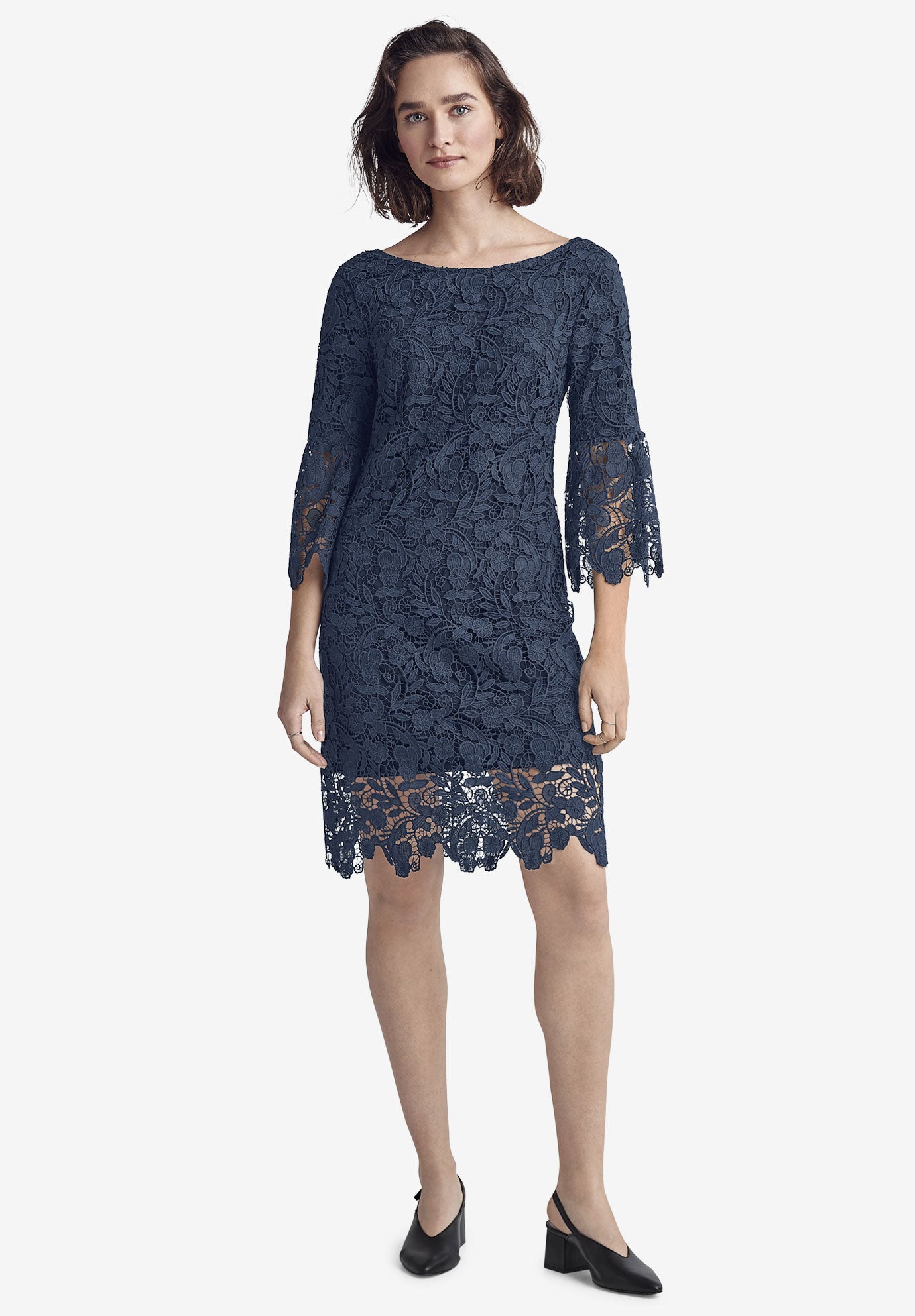 Bell Sleeve Lace Dress Catherines