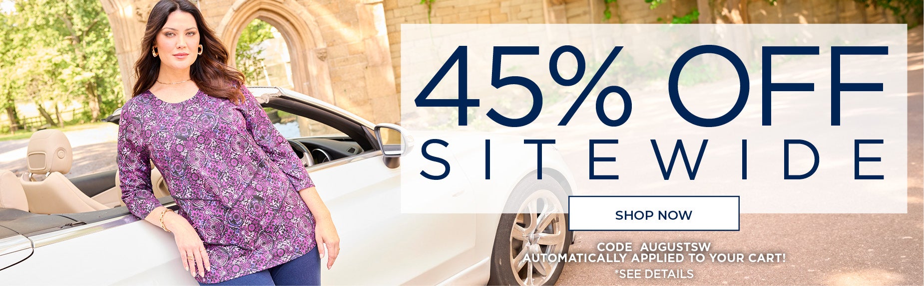 45% OFF SITEWIDE