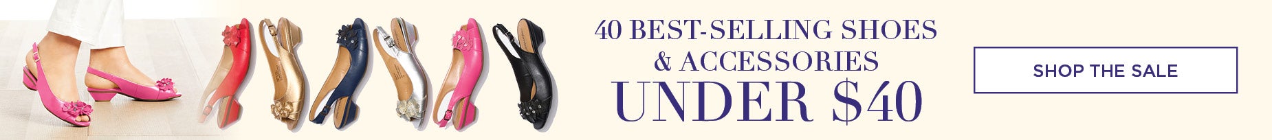 40 BEST-SELLING SHOES & ACCESSORES UNDER $40