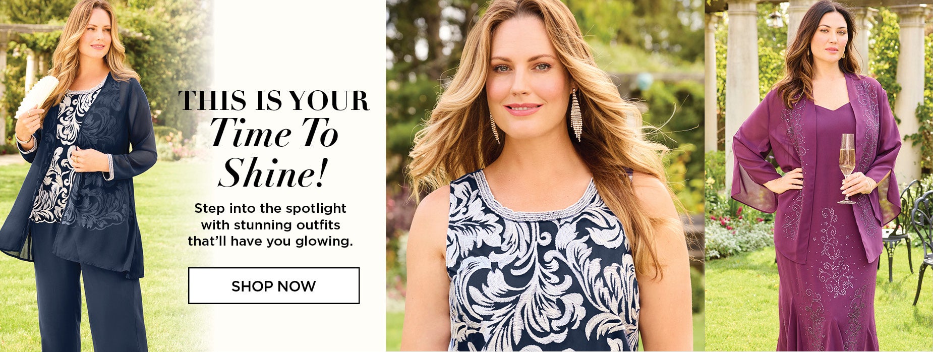 Step into the spotlight with stunning outfits that’ll have you glowing.