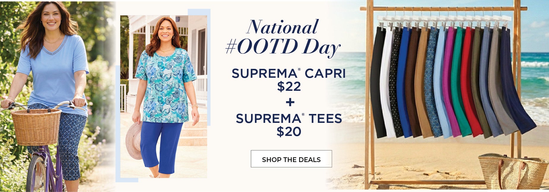National #OOTD Day. Suprema Capri now $22 and Suprema Tees now $20