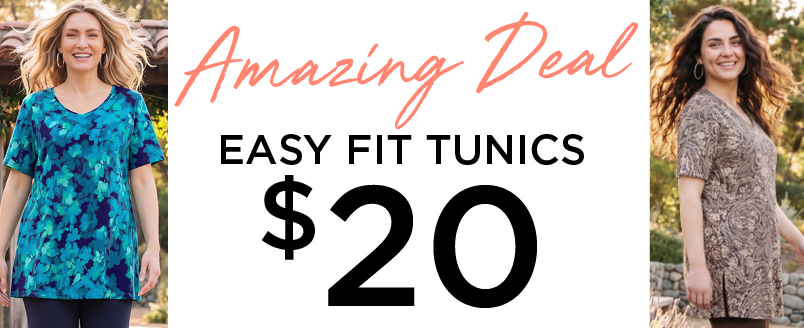 AMAZING DEAL $20 EASY FIT TUNICS