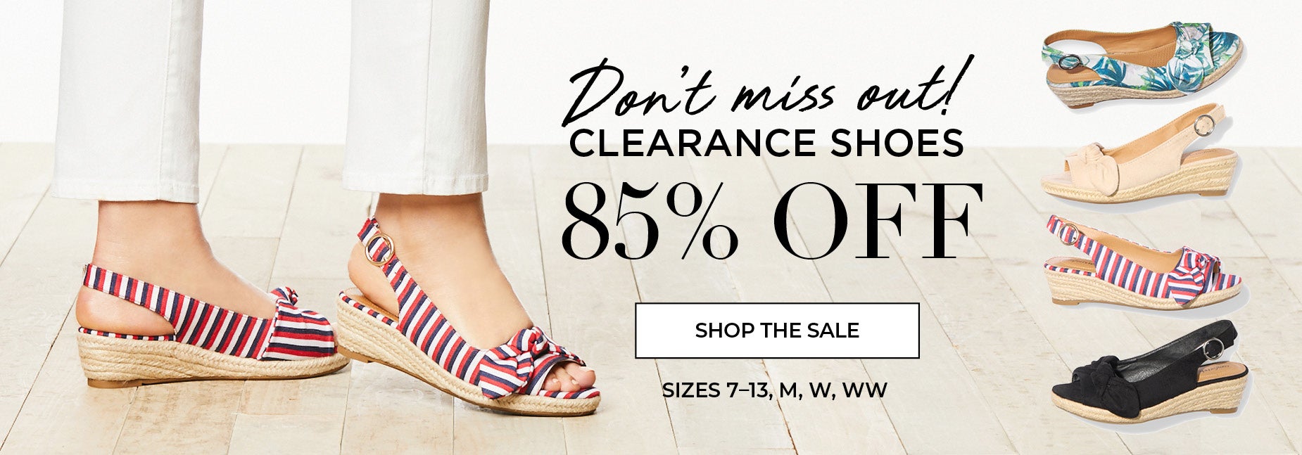 Don't Miss Out! 85% OFF CLEARANCE SHOES: SHOP NOW