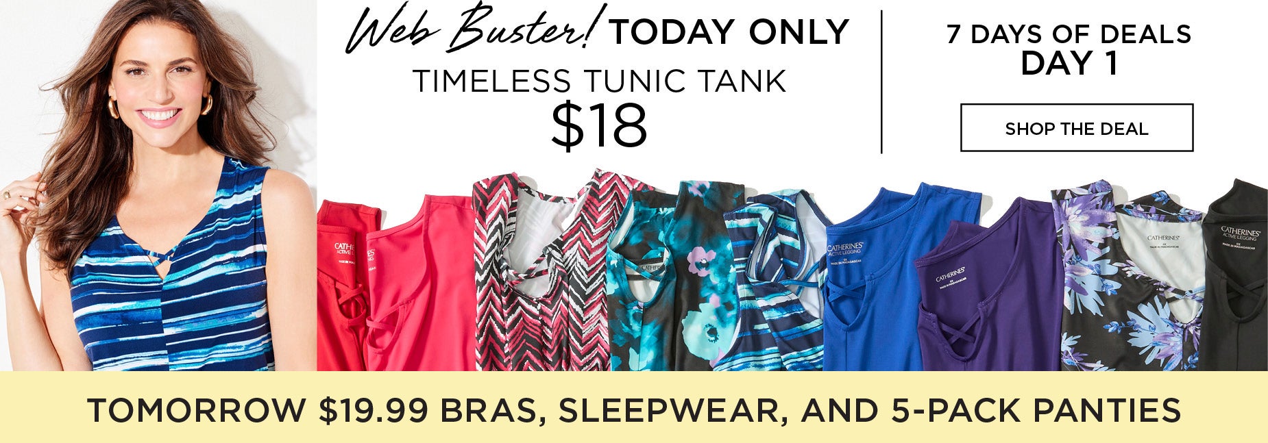 WEB BUSTER! TODAY ONLY! TIMELESS TUNIC TANK ONLY $18
