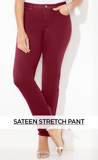 SATEEN STRETCH PANT