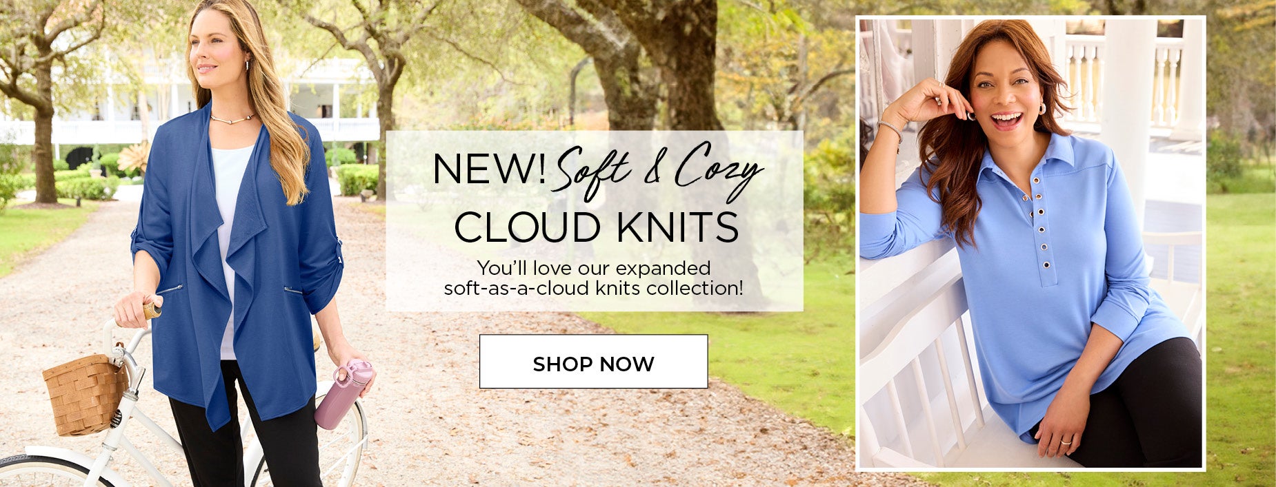 SHOP THE NEW SOFT AND COZY CLOUD KNITS