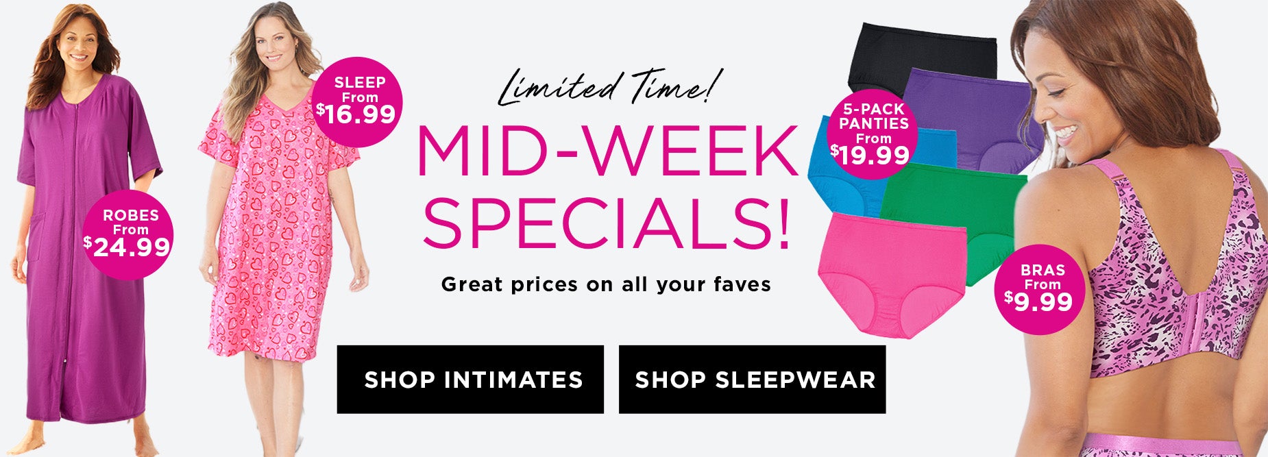 SHOP INTIMATES AND SLEEPWEAR